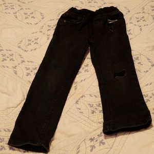 Boys black denim jeans size 5T